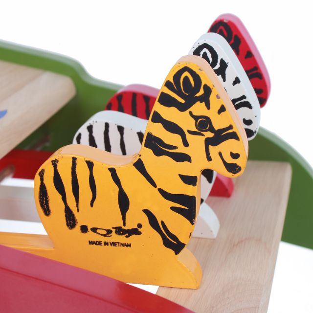 Tập đi gỗ cao cấp IQ toys gỗ trắng đẹp