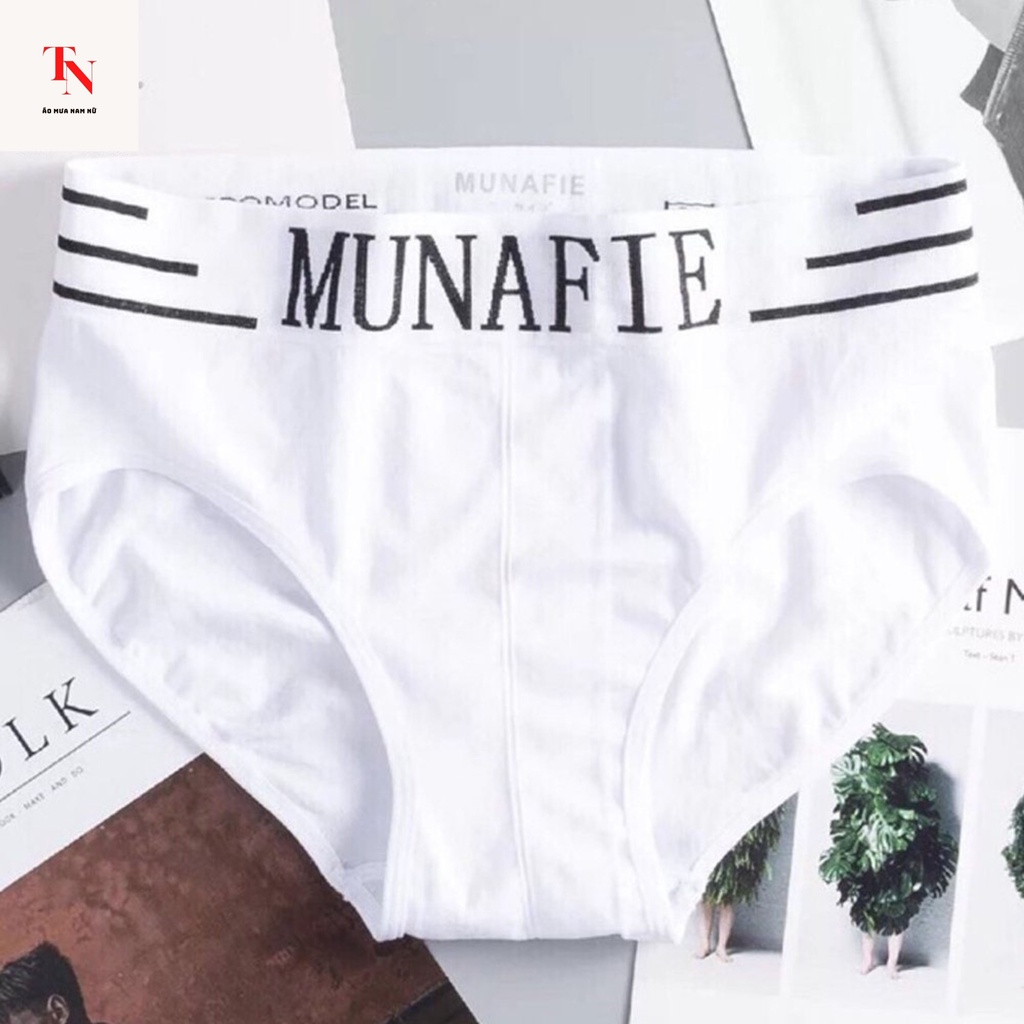 Quần lot nam tam giác Munafie cao cấp, quần sịp nam tam giác chất vải cotton kháng khuẩn, thoáng khí - Tình Ngọc Store