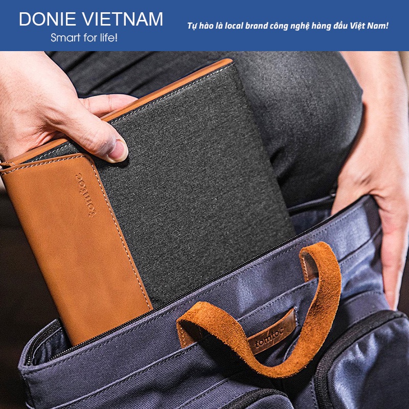 Túi Chống Sốc TOMTOC Premium Leather Cho Macbook Pro 15 New H15