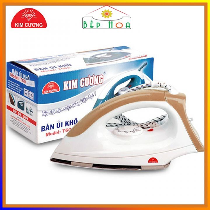 🔥Shop Bếp Hoa🔥Bàn ủi khô Kim Cương T-602 Công Suất 1000W Nhanh Chóng, Tiện Dụng, Hành Chính Hãng