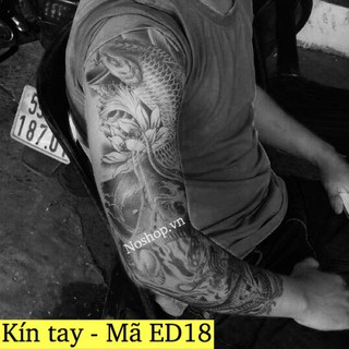 Hình xăm dán cá chép [Full tay]