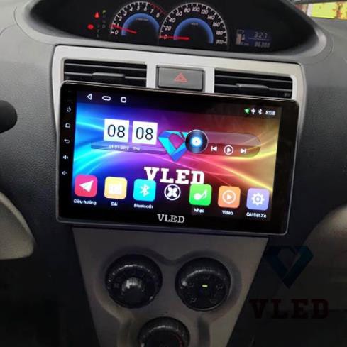 Bộ màn hình Android VLED V5 cho xe TOYOTA VIOS 2008, vào mạng xem trực tuyến,định vị chỉ đường