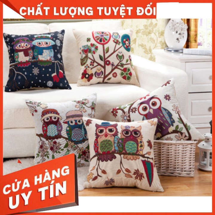 Gối vuông tựa - thổ cẩm ( gồm vỏ + ruột - giá tại xưởng)