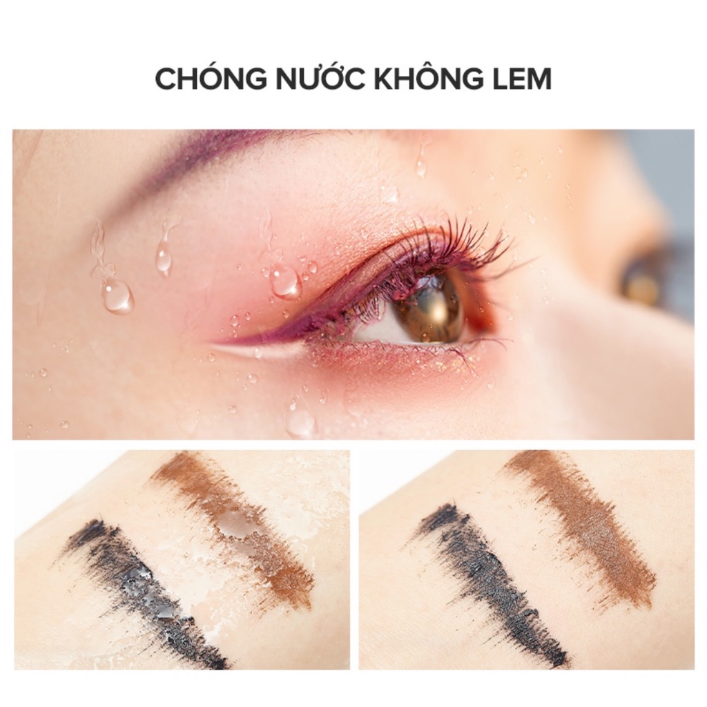 Mascara Lâu Trôi Không Thấm Nước Cong Dài Tự Nhiên - Chuốt Mi Trang Điểm Mắt Không Lem Nội Địa Trung  MEIKING