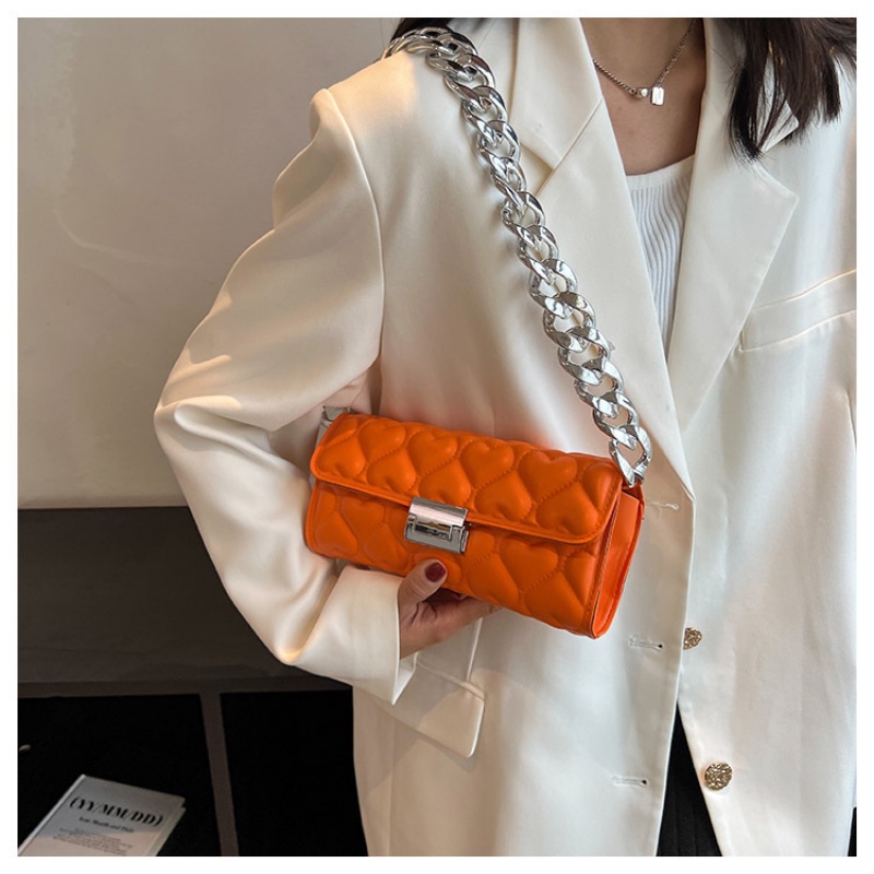 Túi Xách Đeo Vai Phối Dây Xích Dày Dặn Màu Trơn Kiểu Pháp Thời Trang Mùa Thu 2022 Gylb1669