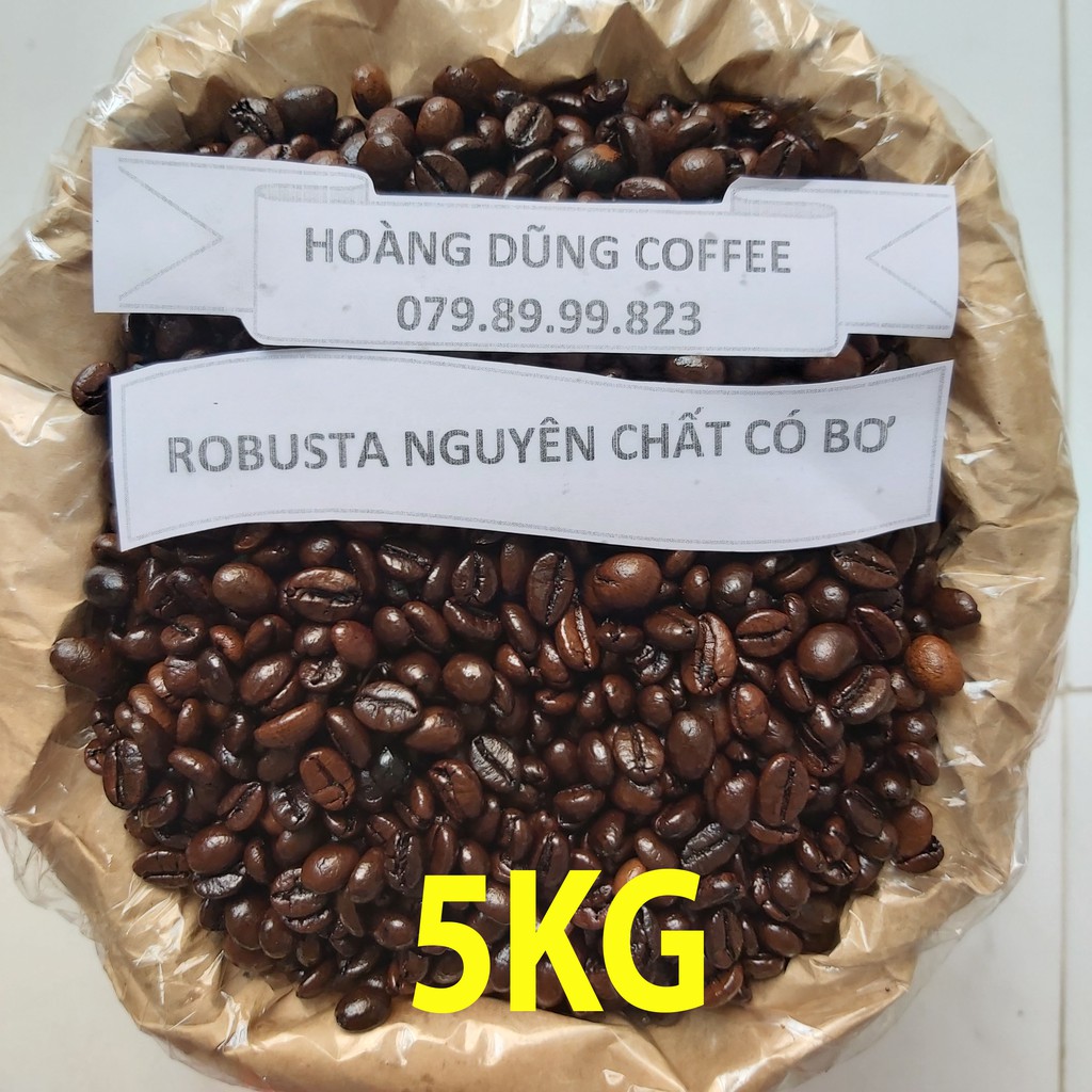 5KG CÀ PHÊ SỈ 40% CULI - 60% ROBUSTA - CAFE NGUYÊN CHẤT CÓ BƠ - HOÀNG DŨNG COFFEE | BigBuy360 - bigbuy360.vn
