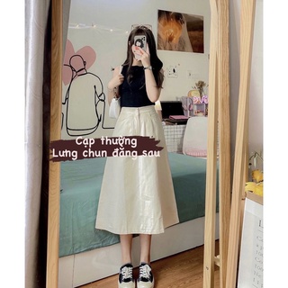 Chân váy thô dài hàng Quảng Châu