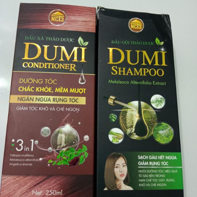 Combo dầu gội và xả Dumi