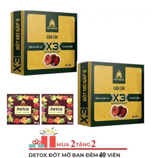 2 Hộp Giảm Cân X3 Đông y Mộc Linh