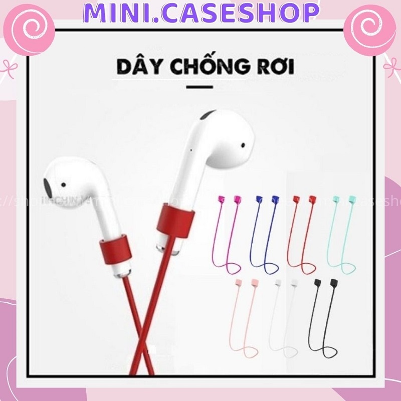 Dây Chống Rơi Tai Nghe Bluetooth ✔️ Dây Đeo Silicon Giữ Tai Nghe Không Dây Chống Rơi - mini.caseshop