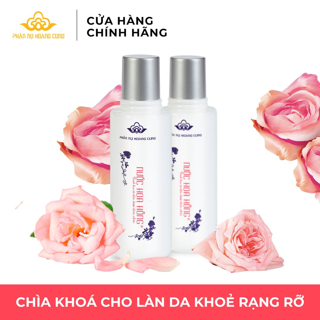 Nước Hoa Hồng Se Khít Lỗ Chân Lông, Nước Hoa Hồng Làm Sạch Da Phấn Nụ Hoàng Cung 120ml