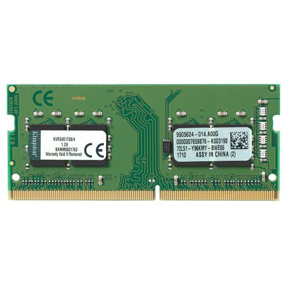 Ram Kingston 4GB DDR4 Bus 2400MHz Sodimm 1.2V PC4-19200 Dùng Cho Laptop MacBook Máy Tính Xách Tay