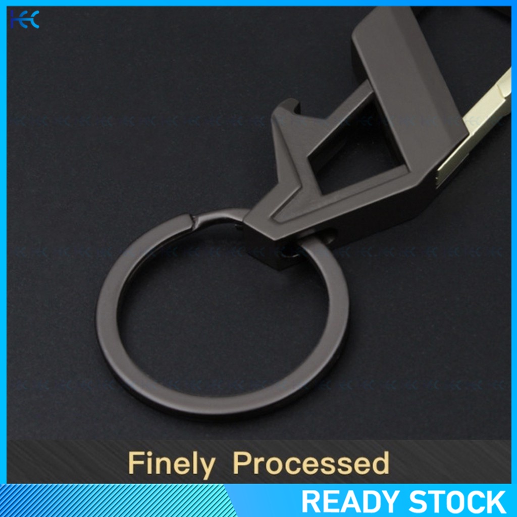 Móc khóa kiêm dụng cụ khui nắp chai bằng kim loại thời trang cho nam