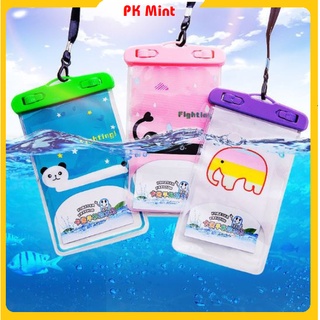 Túi Chống Nước Điện Thoại Hình Thú, Đựng Bóp Ví, Giấy Tờ