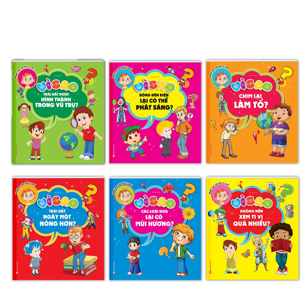 Sách - Combo Vì sao Trái đất ngày một nóng hơn+chim lại làm tổ+loài hoa lại có mùi hương+không nên xem t(trọn bộ 6 cuốn)