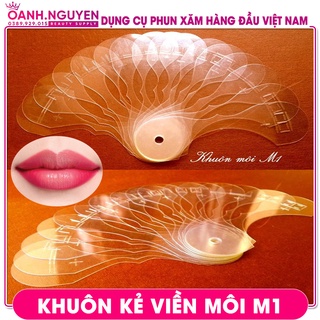 Khuôn Kẻ Viền Môi M1 (16 Khuôn To + Nhỏ)/ Khuôn Hỗ Trợ Kẻ Viền & Tim Môi