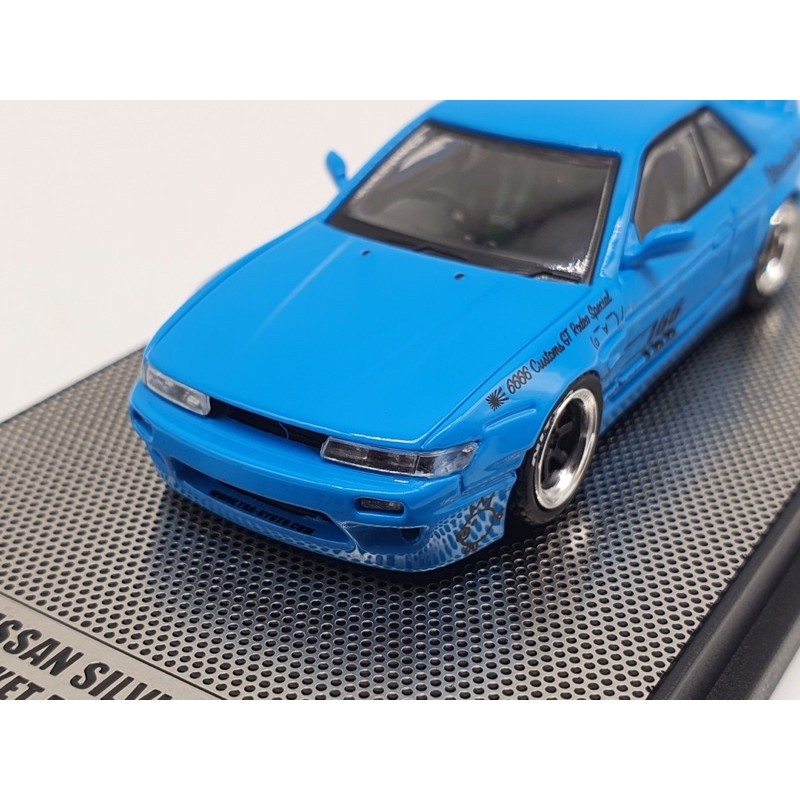 Xe Mô Hình Nissan Silvia S13 Pandem - &quot;Rocket Bunny&quot; (V1) 1:64 Inno Model ( Xanh Dương )