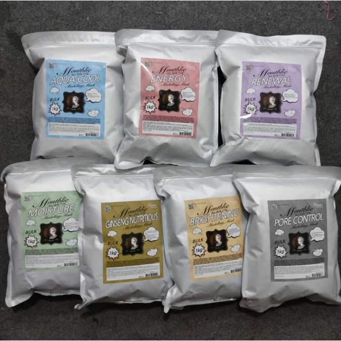 Gói 1kg Mặt nạ thạch dẻo bạc hà Spa Hàn Quốc - Aqua Cool Montblie Modeling Mask