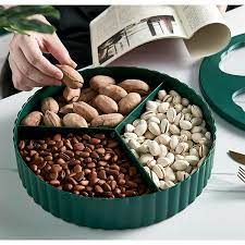 Khay Mứt Tết Khay Mứt Khay Đựng Bánh Kẹo Khay Mứt Tết Hạt Dưa Hươu 2 Tầng Hàng Chính Hãng (quangdongdogiadung)