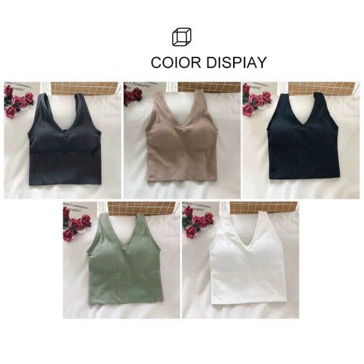 ÁO BRA TĂM DÁNG DÀI CHẤT COTTON CO DÃN ÔM DÁNG CỰC ĐẸP MÃ V90