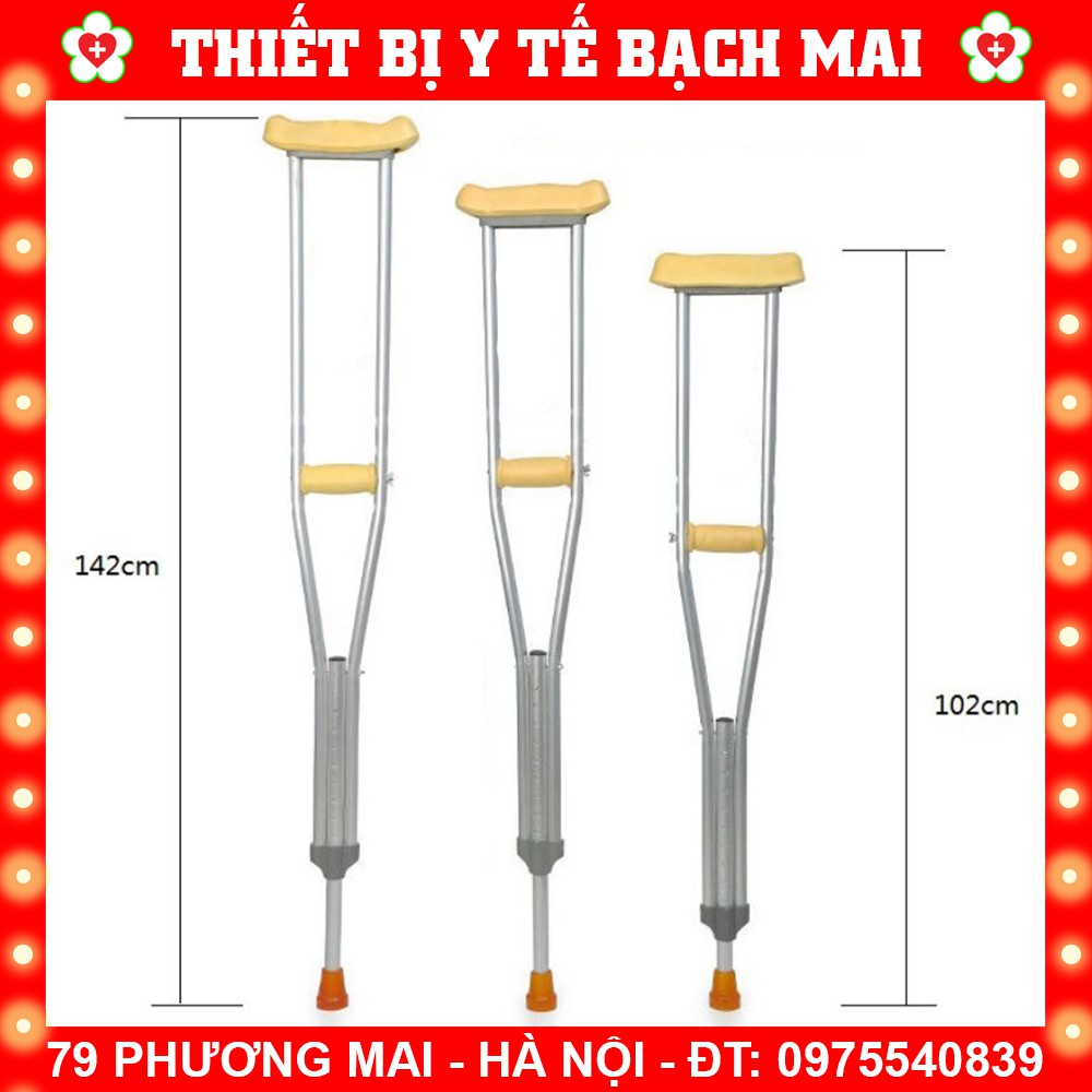 Nạng Chống Nách Bằng Hợp Kim Nhôm  [01 Chiếc]