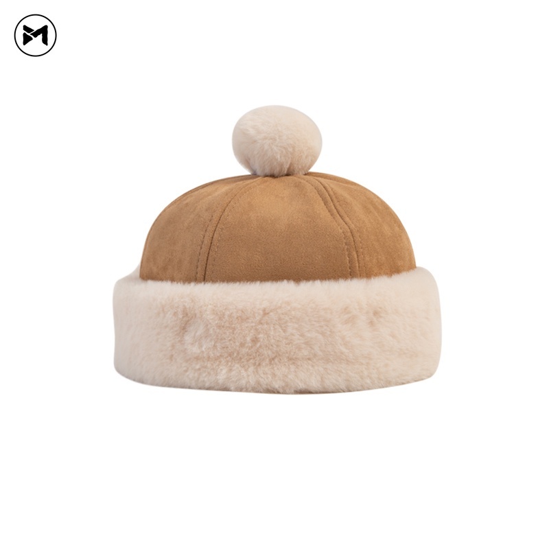 Mũ Thu Đông Chất Da Lộn Dày Dặn Dễ Thương Xinh Xắn Cho Bé 1-5 Tuổi