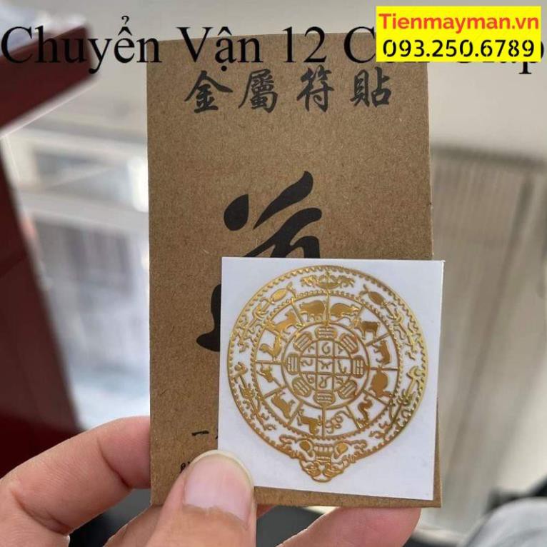 Combo 4 miếng dán điện thoại tài lộc, buôn may bán đắt phù hợp các dòng điện thoại, đẹp lung linh.