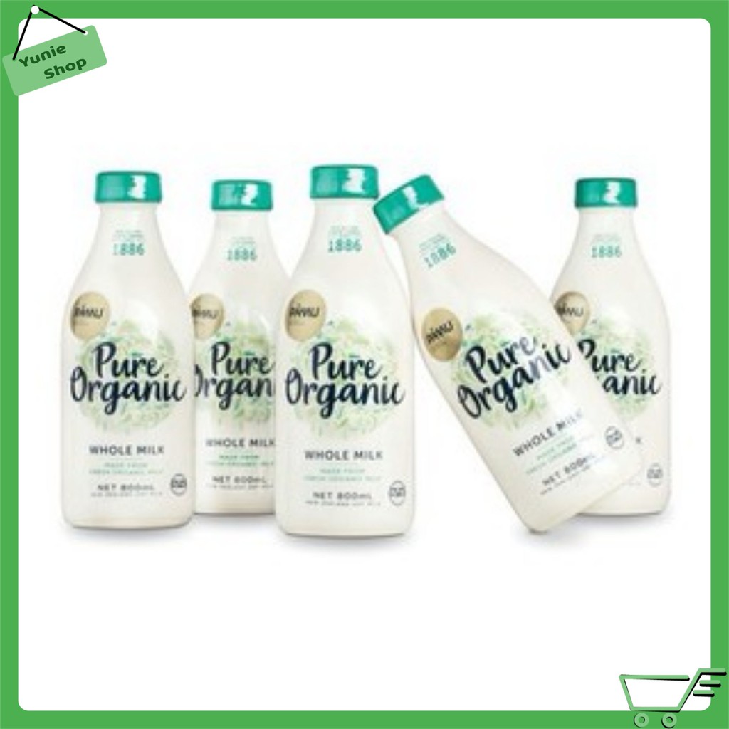 Sữa Tươi Nguyên Chất Tiệt Trùng Hữu Cơ PAMU - PURE Organic Chai 800ml