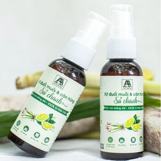 Xịt Tinh Dầu Đuổi Muỗi & Côn Trùng Tinh Chất Sả Chanh 50 ml An An.