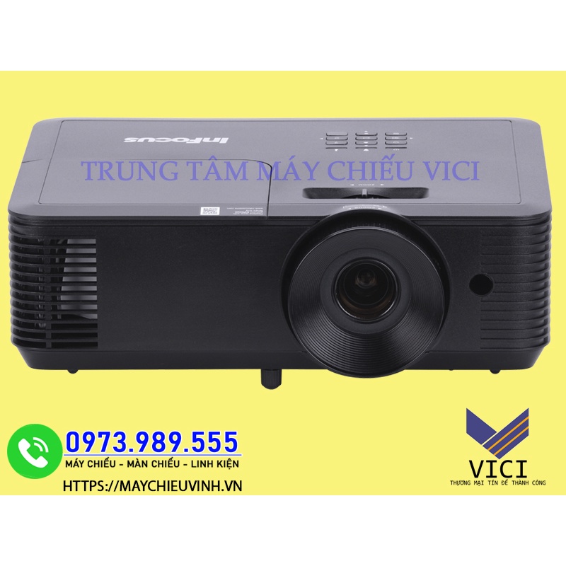 Máy chiếu chính hãng Infocus P130 độ sáng 3800 ansilumen, công nghệ DLP bảo hành 2 năm thân máy, Chiếu được ban ngày.
