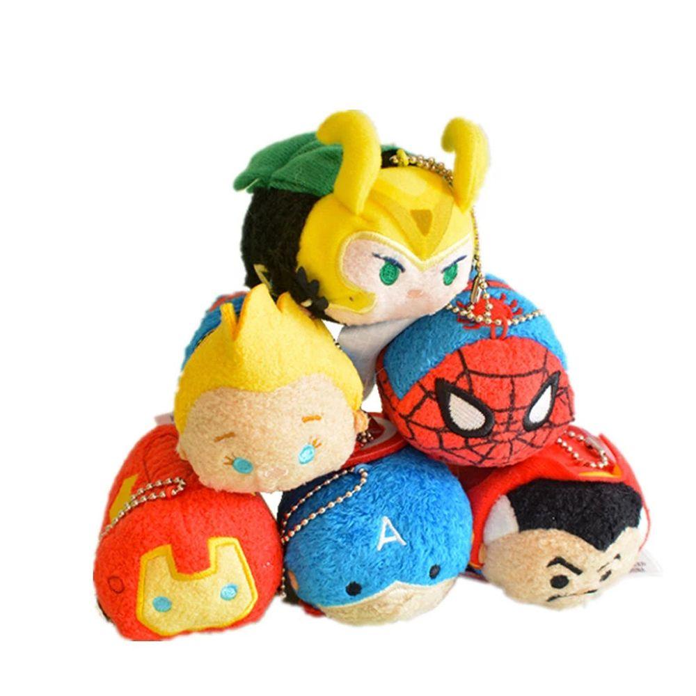 REBUY1 Đồ Chơi Nhồi Bông Mềm Hình Nhân Vật Siêu Anh Hùng Marvel