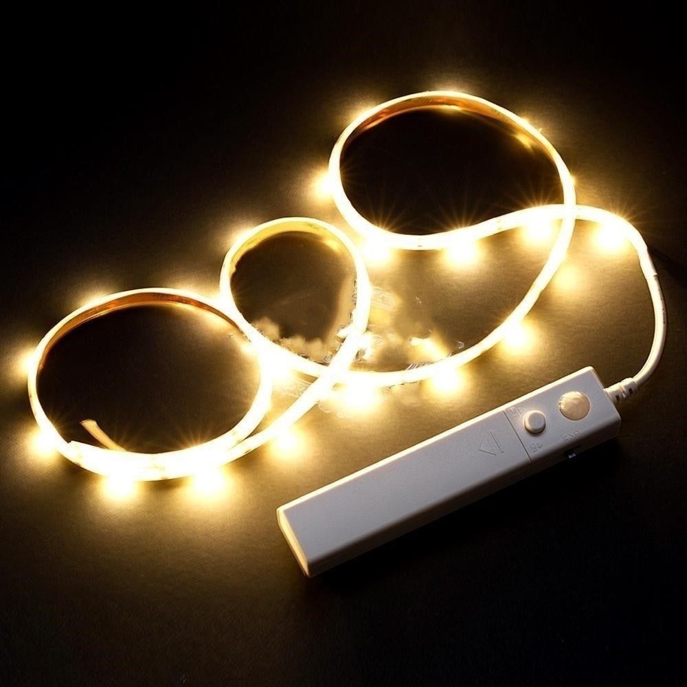 Dây đèn LED DC cảm biến chuyển động PIR không dây dành cho tủ quần áo tủ chén dĩa