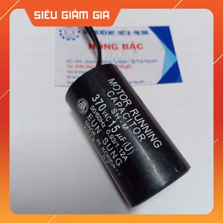 Tụ điện 15mF 370VAC đen loại tốt dùng cho bơm nước và thiết bị điện khác