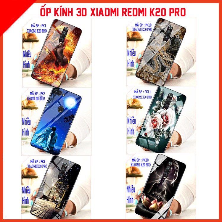 Ốp lưng mặt kính 3D XIAOMI REDMI K20 PRO , ốp lưng kính 3d sang trọng, ốp lưng điện thoại XIAOMI REDMI K20 PRO