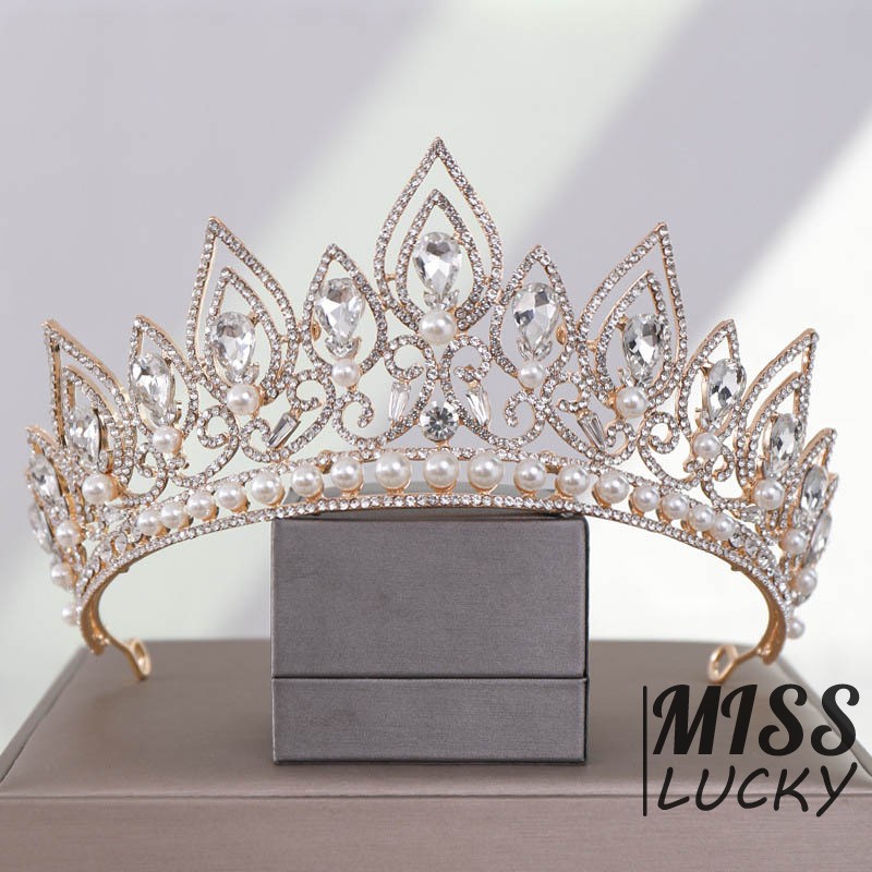Vương miện đính đá thời trang sang trọng đa ứng dụng cho nữ