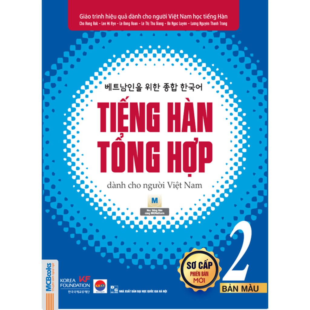 Sách - Combo Giáo Trình Tiếng Hàn Tổng Hợp Sơ Cấp 2 Bản Mới In Màu Và Tập Viết Tiếng Hàn