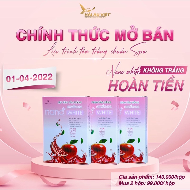 [Chuẩn spa] TẮM TRẮNG NA NO WHITE HẢI ÂU VIỆT CHÍNH HÃNG