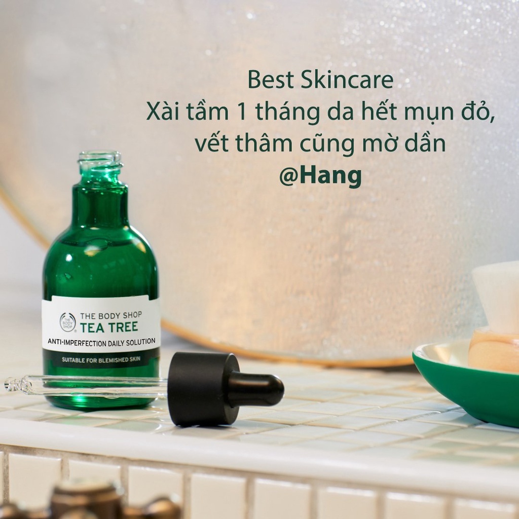 Serum dưỡng da mụn tea tree the body shop anti imperfection daily solution 50ml