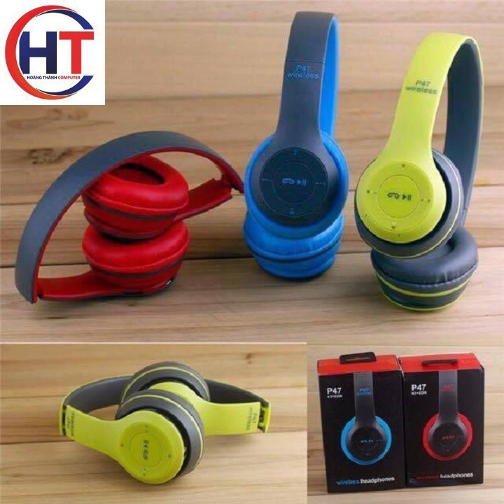 [HÀNG GIẢM GIÁ] Tai nghe Bluetooth P47 Chụp Tai - Có Khe Cắm Thẻ Nhớ | BigBuy360 - bigbuy360.vn