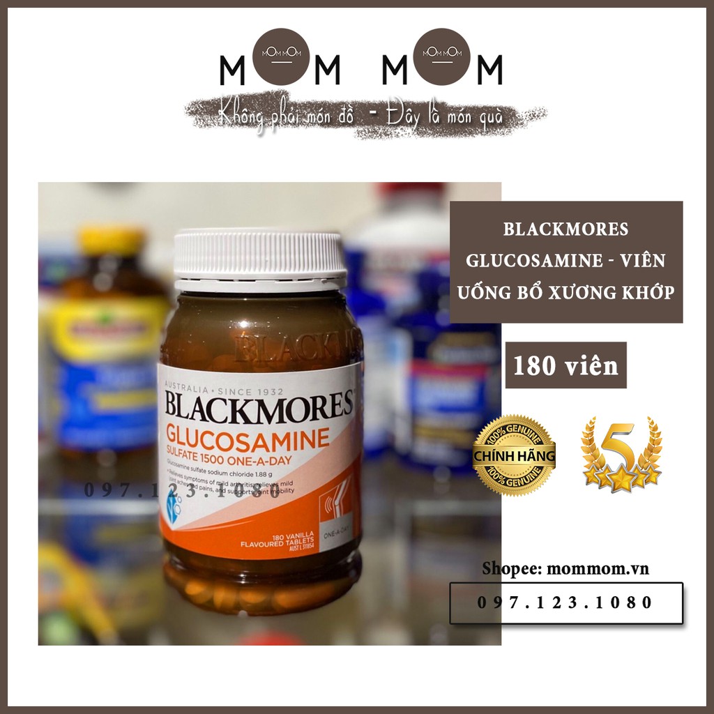 (Mẫu mới nhất) Viên Uống Bổ Xương Khớp Blackmores Glucosamine 1500mg Của Úc 180 Viên | Mommomvn.com