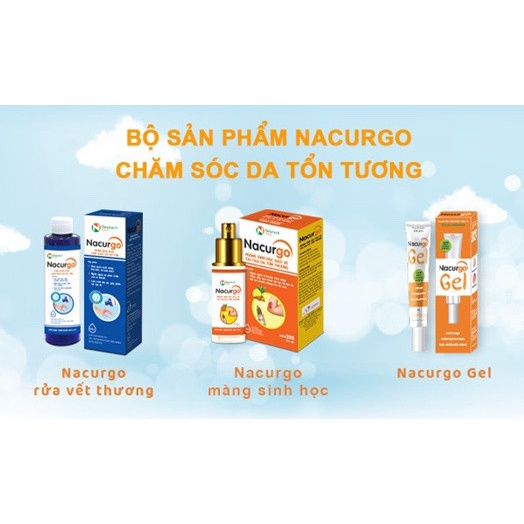NACURGO dạng xịt - Làm lành vết thương - Nana curcumin/nacugo