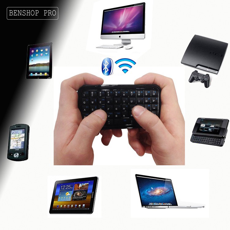 Bàn phím siêu mỏng Mini Bluetooth Keyboard Folio (đen) | BigBuy360 - bigbuy360.vn