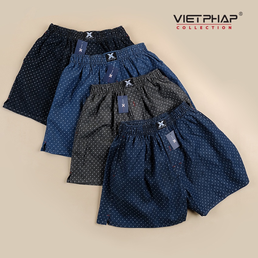 Quần Đùi Nam Cao Cấp VIỆT PHÁP/ Chất liệu Cotton thoáng mát 1902