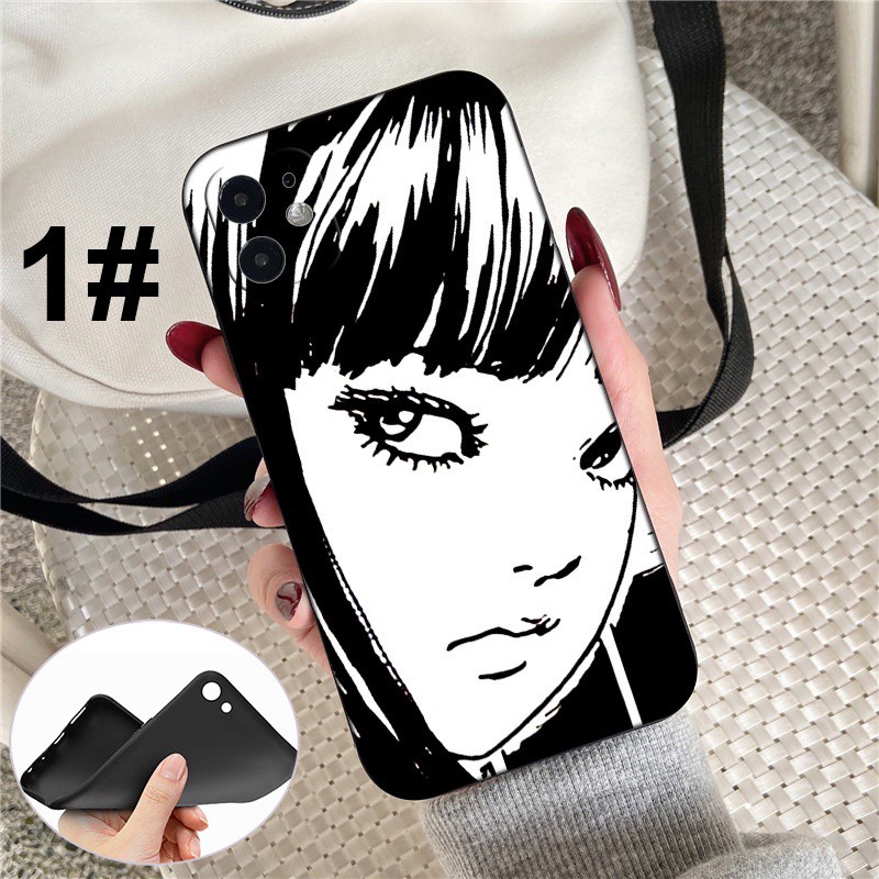 Ốp điện thoại silicon họa tiết Junji Ito Tomie GR65 thích hợp cho iPhone XR X Xs Max 7 8 6s 6 Plus 7+ 8+ 5 5s SE 2020