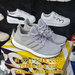 Giày thể thao sneaker ultraboost 4.0 full box dành cho nam nữ _ màu xám