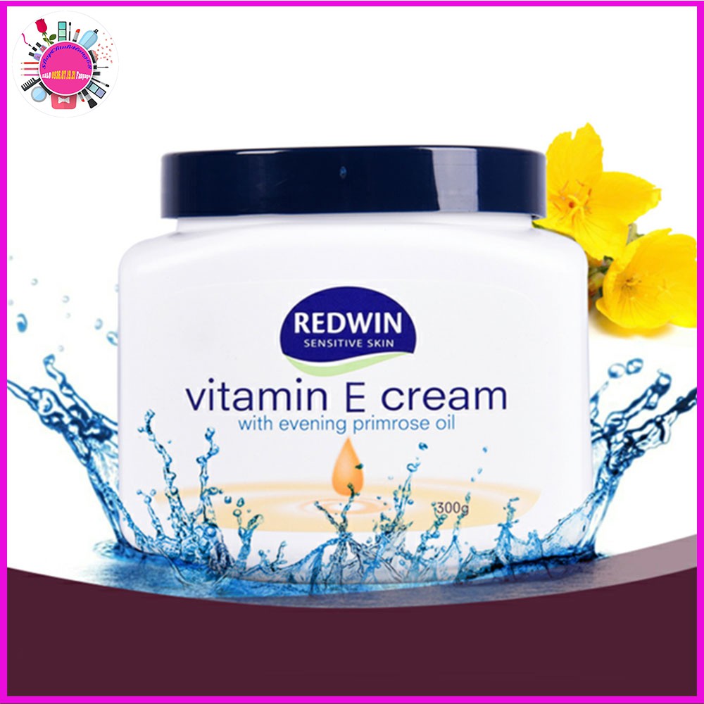 Kem dưỡng redwin vitamin e làm mềm mịn & cấp ẩm cho da mặt và body 300g & 400ml - Úc