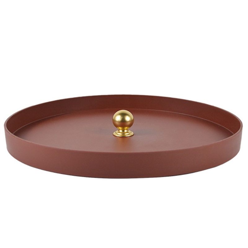 Khay Tròn Bằng Kim Loại Đựng Trang Sức Phong Cách Bắc Âu