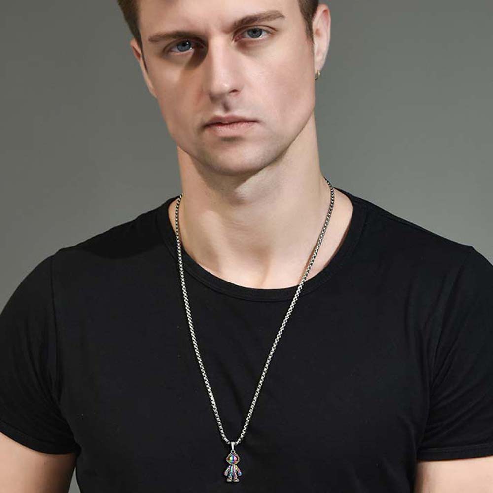 vòng cổ Mặt Kim Loại Hình Nhà Du Hành Vũ Trụ Độc Đáo