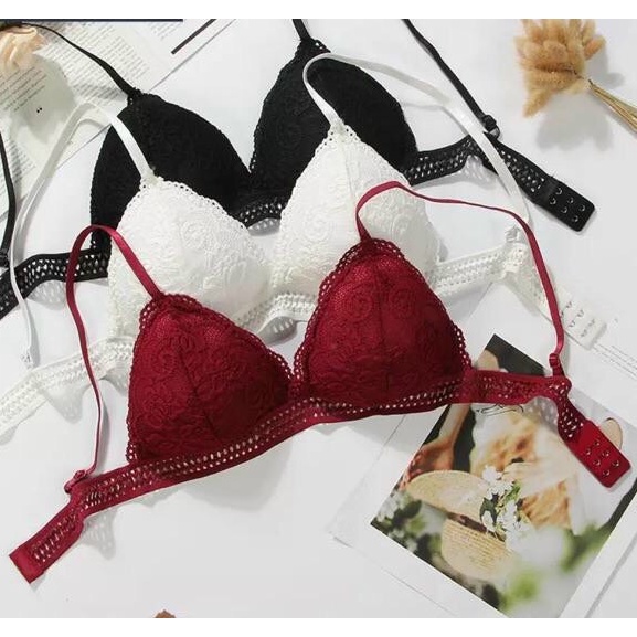 Áo lót Ren sexy có mút đệm mỏng không gọng kháng khuẩn hàng thái lan AOLOT05