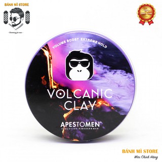 Sáp vuốt tóc Apestomen Volcanic Clay siêu giữ nếp wax vuốt tóc dành cho nam - Chính Hãng Tem SMS